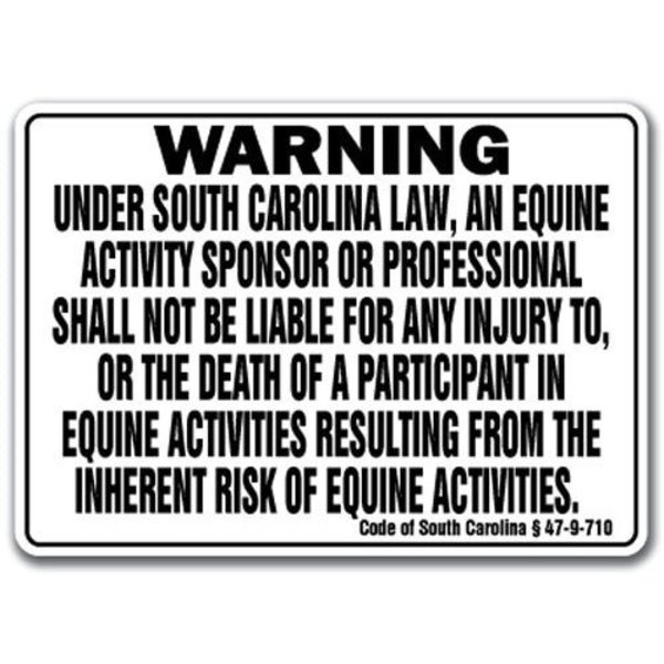 Signmission 14 in Height, 10 in Width, Plastic, 10" x 14", WS-South Carolina Equine WS-South Carolina Equine